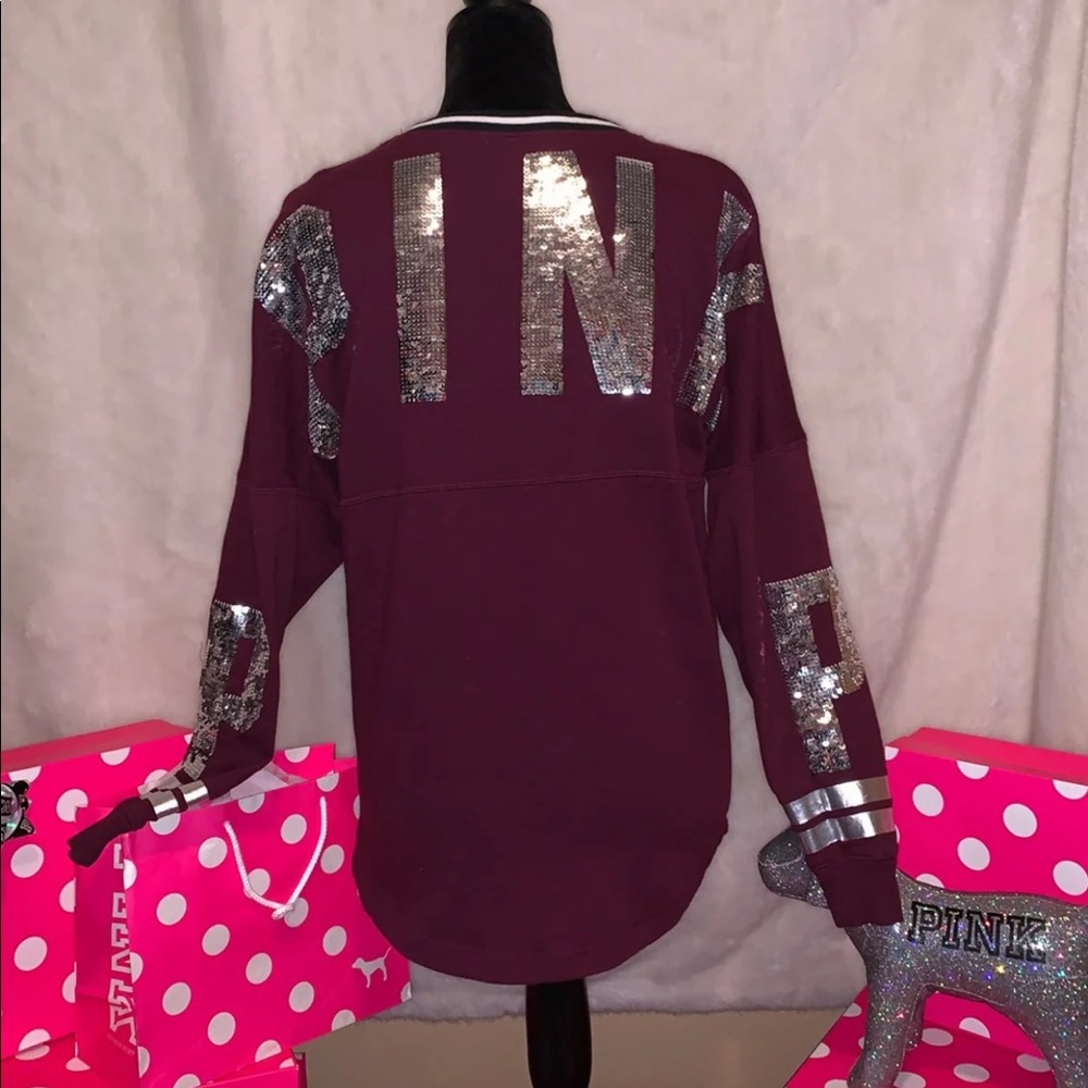 VS Pink Limited Edition Fashion Show Bling Crew